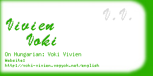 vivien voki business card